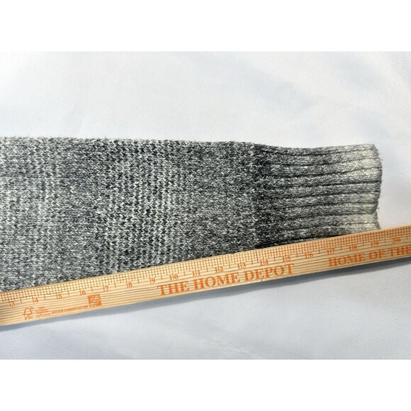 CHAPS Sweater Women's 2X Plus Knit Roll Neck Pullover Gray Stretch - Picture 8 of 9